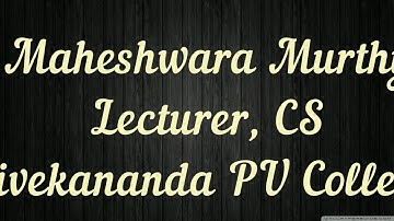 Vivekananda PU College | II PUC | Computer Science | Boolean Operation |