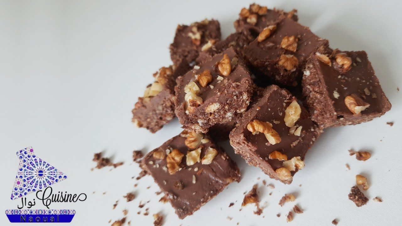 Walnuss-Kokos-Schnitten mit Schokolade |No Bake Schnitten - YouTube