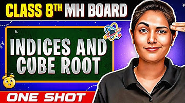 🔥 Indices and Cube Roots in One Shot | Class 8 | Maharashtra Board