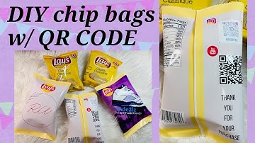 How to make Custom Chip Bags | QR Code