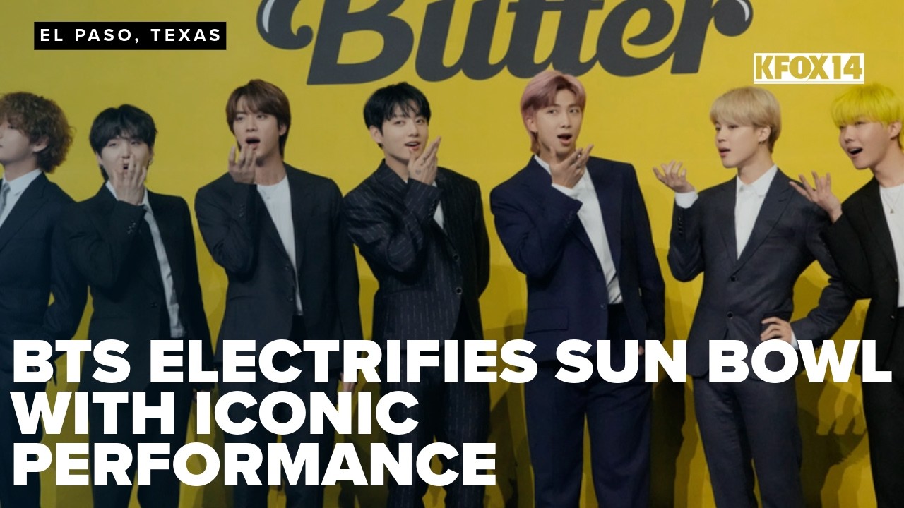 BTS group performs in electrifying Sun Bowl Performance - YouTube