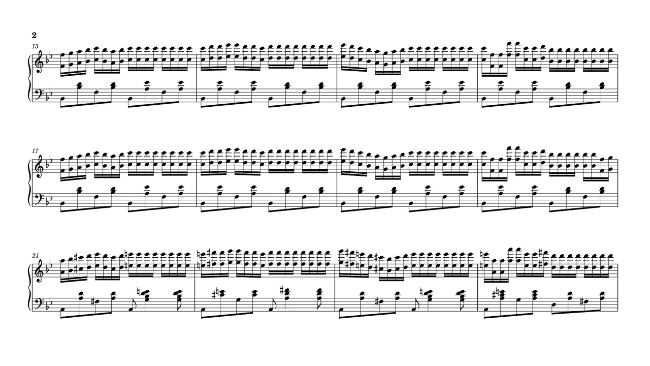 Piano Tiles 2 - Hungarian Rhapsody No.6 (Sheet Music)