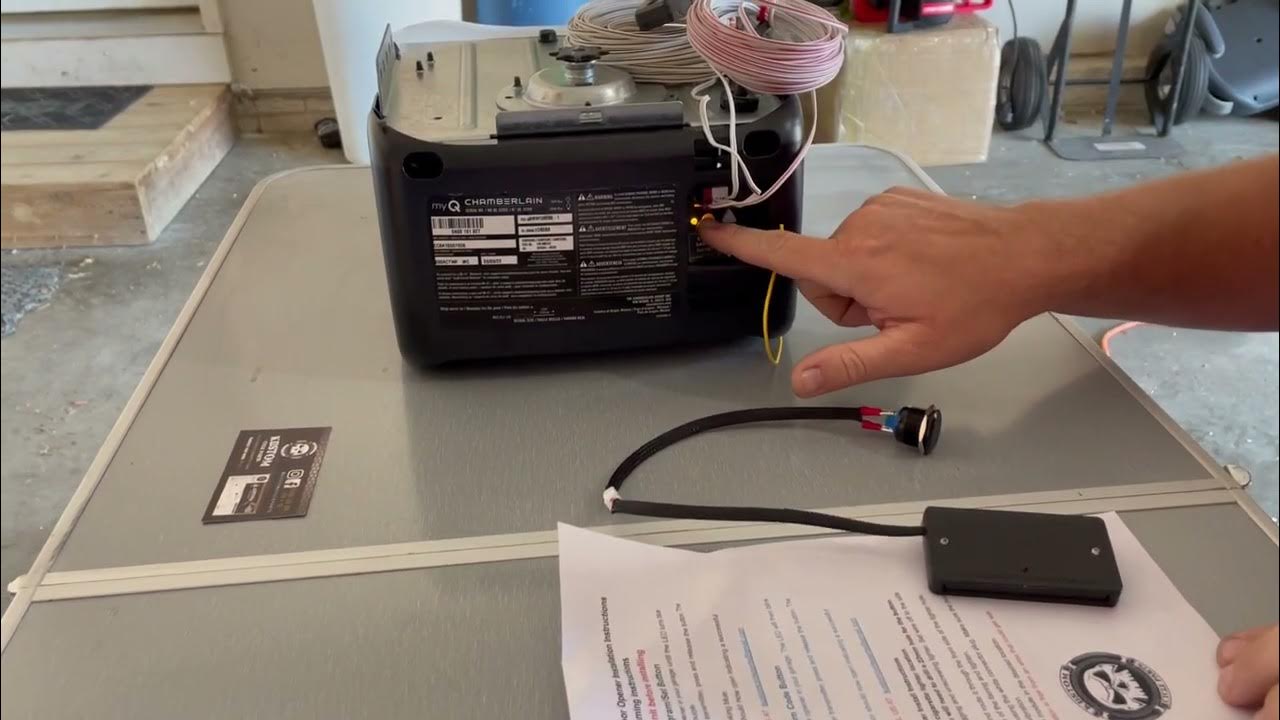 Harley Davidson MyQ garage door opener programming instructions. Made