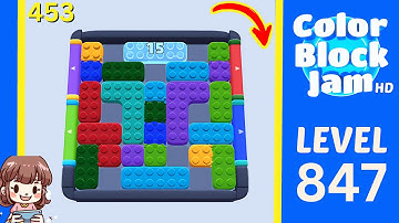 Color Block Jam Level 453 (847) Solution Walkthrough