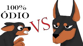 Pinscher Mini vs Dobermann Epic Battle Animation Opentoonz Animation Dog