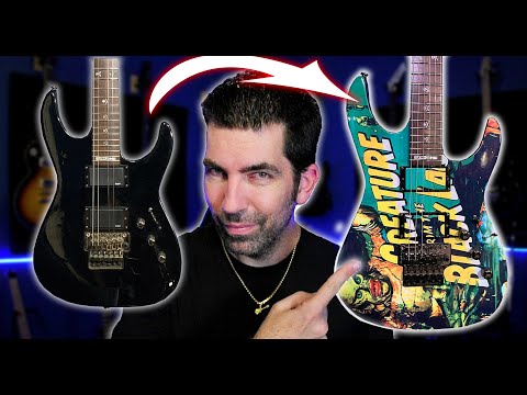 Making a MONSTER: Tips to vinyl wrap your Guitar