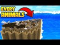 I built noahs ark to survive the great flood in minecraft 100 days