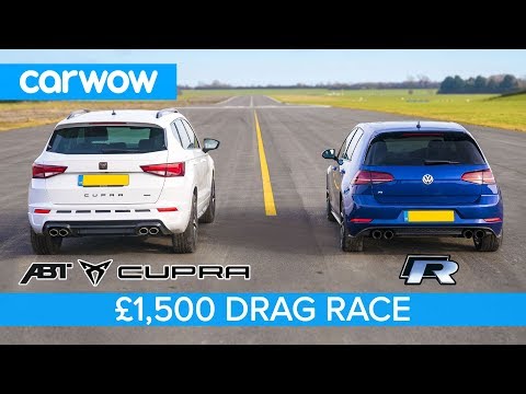 Volkswagen Golf R vs Cupra Ateca - DRAG & ROLLING RACE