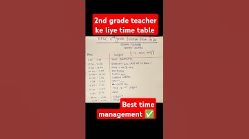 Rpsc 2nd grade teacher le liye Time table! Apne time ko ese manage kare! #besttimemanagment #rpsc