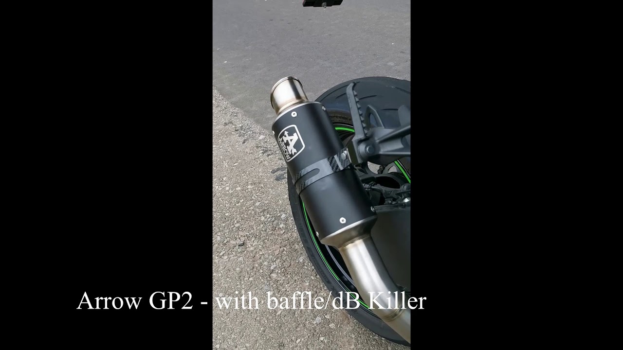 ZX6R 2019 Exhaust Comparison Arrow GP2 YouTube