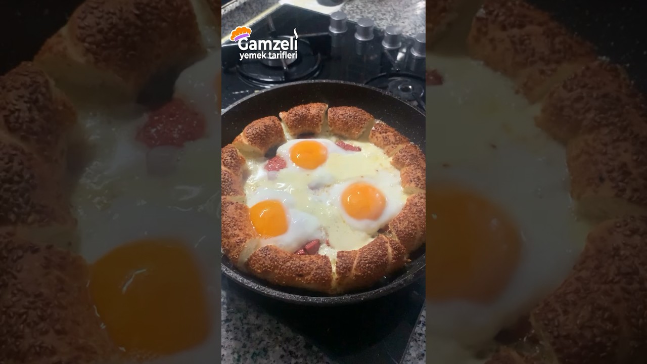 Kahvaltılara Farklı Lezzet Katacak MÜKEMMEL Bir Tarif! ???? | SİMİT TAVA! ???????? #shorts
