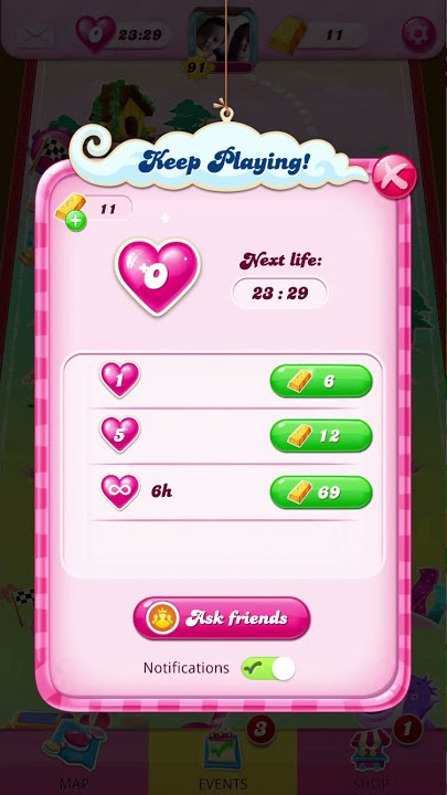 Get more lives in Candy Crush saga — Gabe Mac