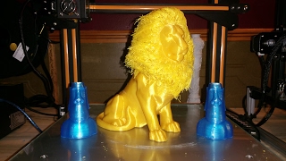 Time Lapse Lion Statue with Unique Approach to Hair on CR-10