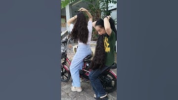 Chị ơi quấn tóc giả đẹp rồi đi dạo phố nhé #toccotthanhquan