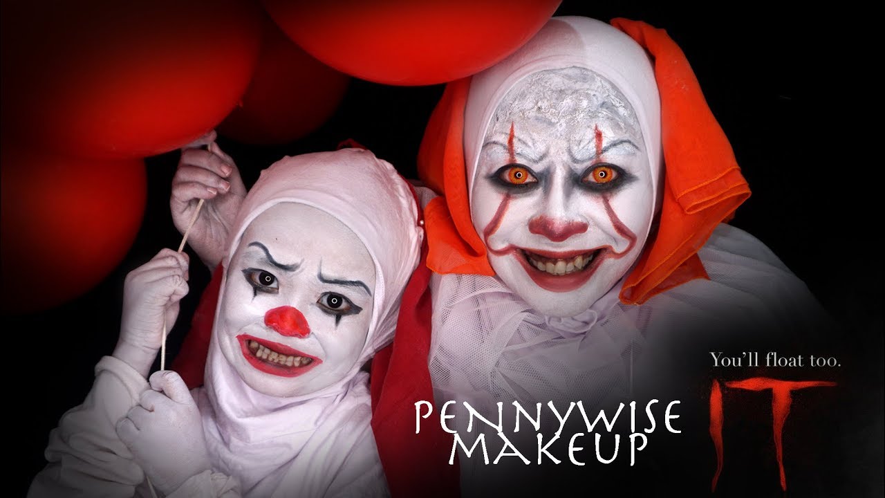 Pennywise IT Makeup Tutorial 2017 By Inivindy YouTube