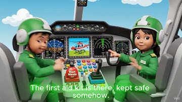 🚨 Fast Helicopter Song! 🚁 First Aid Kit Mission to the Mountain Peak! ⛰️ Kids Rescue Vehicle E18