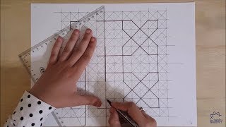 How to draw an Islamic geometric pattern #7 | زخارف اسلامية هندسية