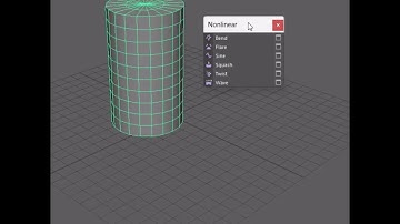 Using non-linear deformers in MAYA e.g. BEND #maya #autodesk