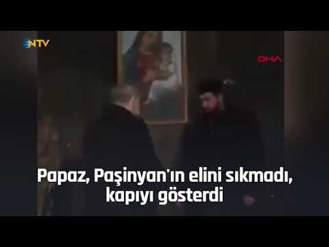 NTV | Papaz, Ermenistan Başbakanı Paşinyan'ı kiliseden kovdu