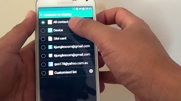 Samsung Galaxy S5: How to Customize the Display Contact List