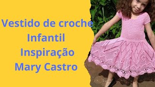 Vestido de croche infantil maria