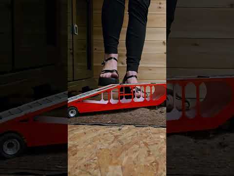 Plastic model crushed in sandals. Full video coming soon to premium #modelcarcrush #builtmodelcar