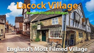 Beautiful English Village  Lacock Village  Most filmed Village in England