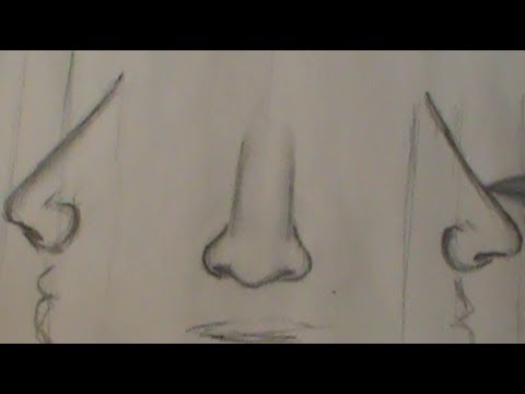 EASY WAY TO DRAW A NOSE (for beginning) - YouTube