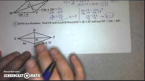 6 5 Rhombi and Squares Video Notes
