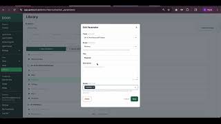 Boon AI — E&A Material Settings: User-Defined Parameters screenshot 5