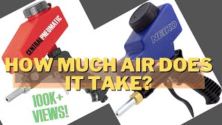 Review: How effective is Amazon Neiko Sand Blaster Gun and a small air compressor vs large one?