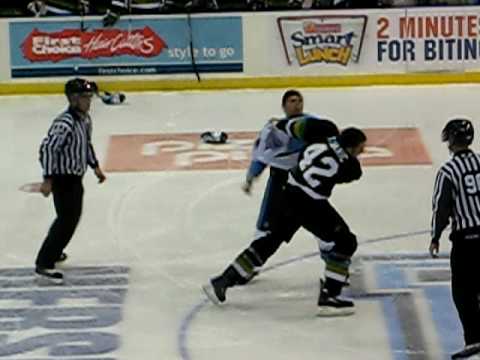 OHL Fight! Neuber Vs #42 on the London Knights