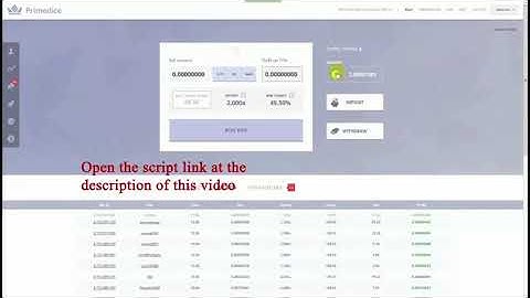 Primedice 10btc script 1000% working