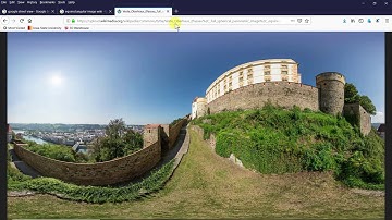 Take Google Street view image (equirectangular image) turn it into one second 360 video in Win 10!