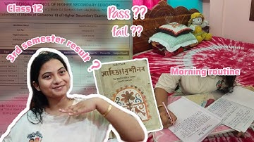 My Class 12 3rd Semester Exam Result !! + Morning Routine 🤍📚🌸🧿