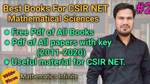 IMPORTANT BOOKS FOR CSIR NET MATHEMATICAL SCIENCES WITH PDF🔥