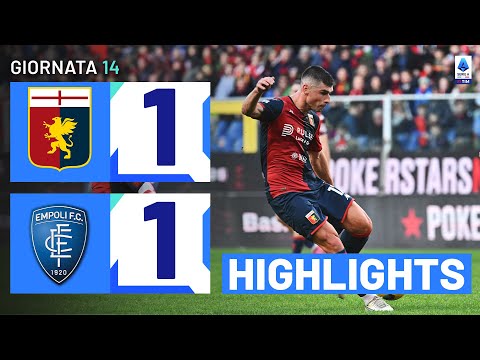 GENOA-EMPOLI 1-1 | HIGHLIGHTS | 14ª GIORNATA | SERIE A TIM 2023/24