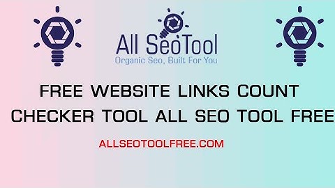 Free Website Links Count Checker Tool All SEO Tool Free