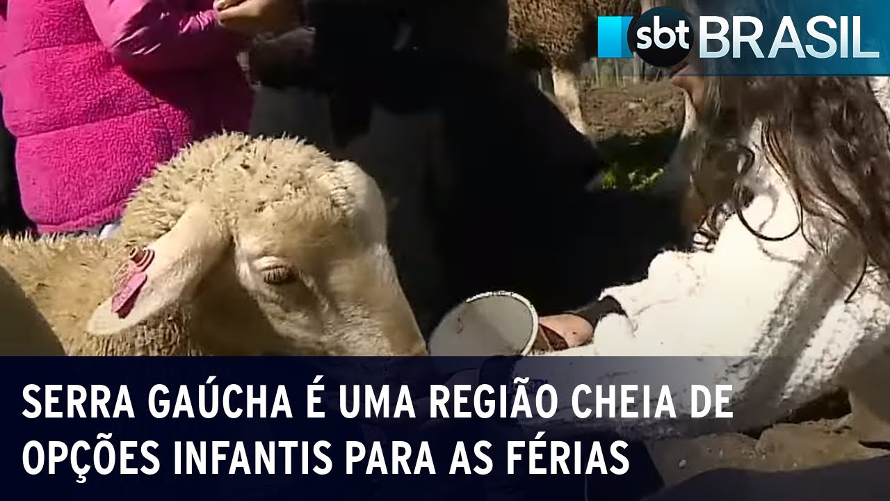 Serra Gaúcha é uma região cheia de opções infantis para as férias | SBT Brasil (22/07/23)