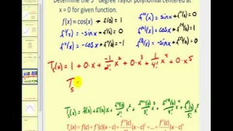 Using Taylor Polynomials to Approximate Functions
