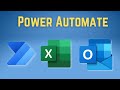 Use power automate to send excel data to outlook  practical use case