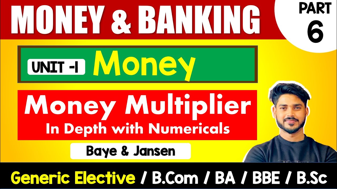 Money Multiplier High Powered Money Money & Banking GE Sem3, B