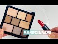 Satisfying Slime Coloring with Makeup! Mixing Colorful Eyeshadow into Clear Slime!