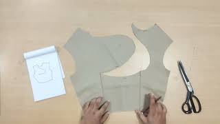 The easiest way to draft an Asymmetrical dart pattern | Part 2 | Tutorial for Beginners