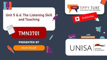 TMN3701: Unit 5 & 6 The Listening Skill and Teaching by Ms K.C Miller