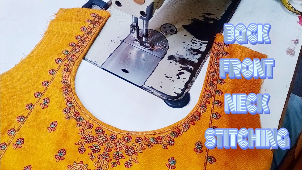 Neckline Mastery: Back and Front Stitching Techniques Demystified