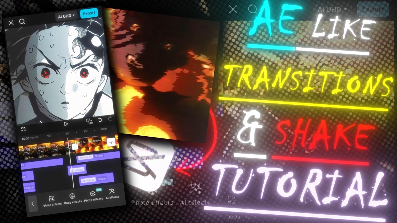 AE Like Transitions & Shake In Capcut Tutorial || Slayer Edits - YouTube