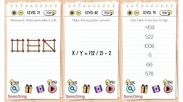 Brain Test Level 71 82 73 74 75 Walkthrough