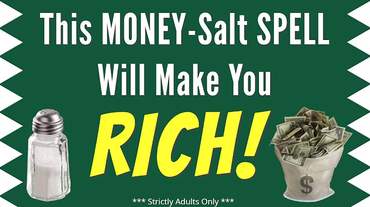 This "Money-Salt" SPELL Will Make You STINKING RICH! 💵  Fantastic Money Spell
