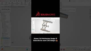 Scissor Lift Mechanism Design in SolidWorks💻 | Beginner CAD Project🔥| CAD Modeling Tutorial⚙️| #cad